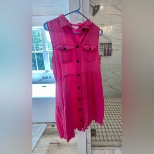 Umgee hot pink sleeveless dress